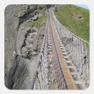 Historic Carrick-a-rede rope bridge, Northern Square Sticker