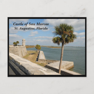 Historic Castle of San Marcos Holiday Postcard