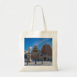 Historic city center in Riga, Latvia Tote Bag