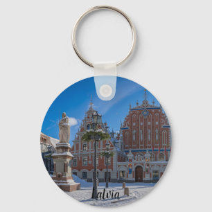 Historic city centre in Riga, Latvia Key Ring