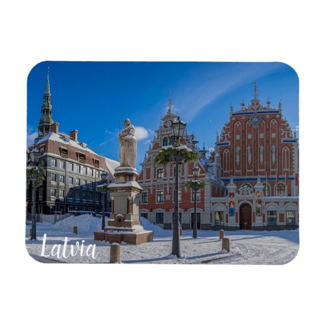 Historic city centre in Riga, Latvia Magnet (Horizontal)