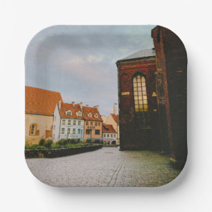 Historic city centre of Riga  Paper Plate