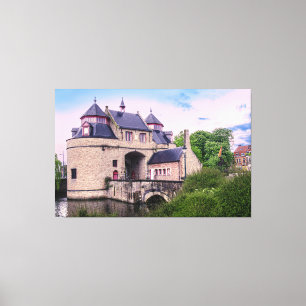 Historic city gate in Bruges Canvas Print