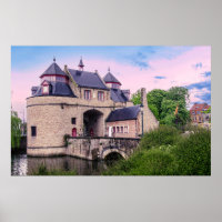 Historic city gate in Bruges
