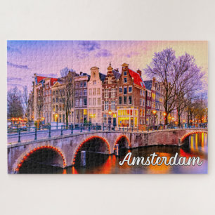 Historic City Of Amsterdam, Netherlands Jigsaw Puzzle