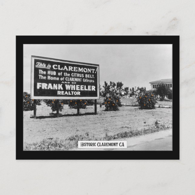 Historic Claremont - Postcard (Front)