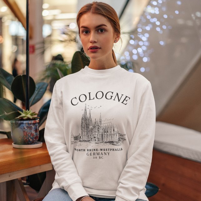 Historic Cologne Cathedral Germany Scenery Sweatshirt (Creator Uploaded)