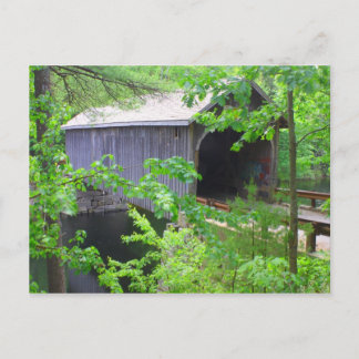 Historic Covered Bridge, Windham Maine Postcard