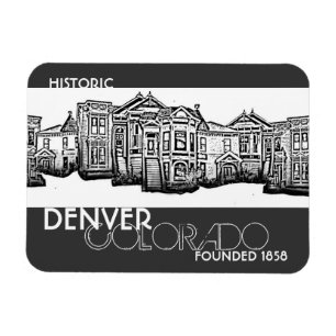 Historic Denver Colorado old town magnet