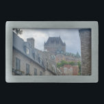 Historic district in Quebec City     Belt Buckle<br><div class="desc">A street scene in historic Quebec city ,  with the  famous Chateau Frontenac in the background.
100% Customisation. Click on the CUSTOMIZE button to add,  move,  delete,  resize or change any of the fonts or graphics.</div>
