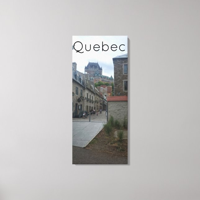 Historic District in Quebec city Canvas Print (Front)
