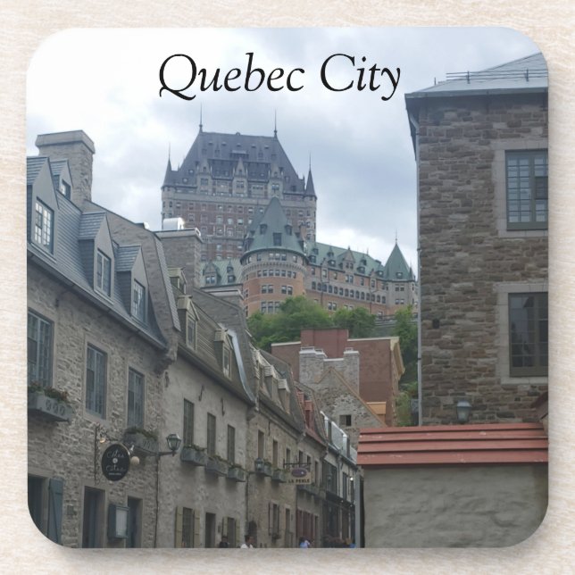 Historic District in Quebec city Coaster (Front)