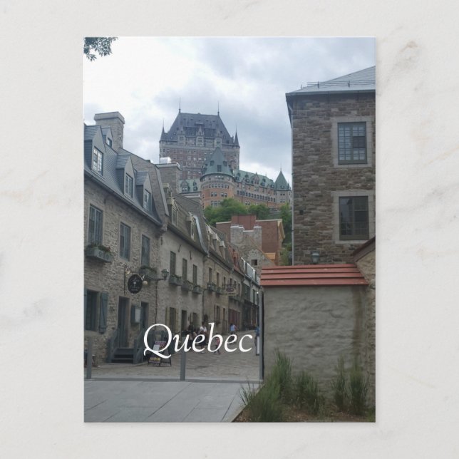 Historic district in Quebec City Holiday Postcard (Front)