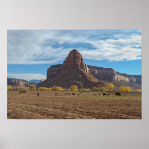 Historic Dugout Ranch, Utah Poster