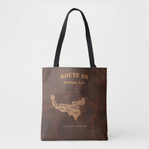 Historic Eight State Journey Commemorative Canvas Tote Bag