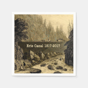 Historic Erie Canal Bicentennial Years Napkin