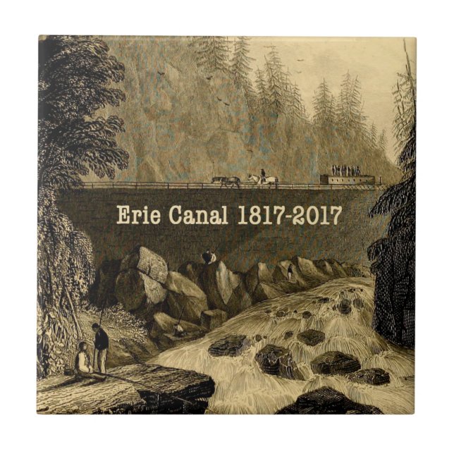 Historic Erie Canal Bicentennial Years Tile (Front)