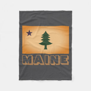Historic Flag Of Maine 1901 1909 _1 Fleece Blanket
