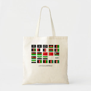 Historic Flags of Afghanistan Long Sleeve Tote Bag