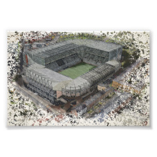 Historic Football Stadium in Newcastle upon Tyne Photo Print