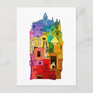 Historic Galena Illinois Rainbow Postcard