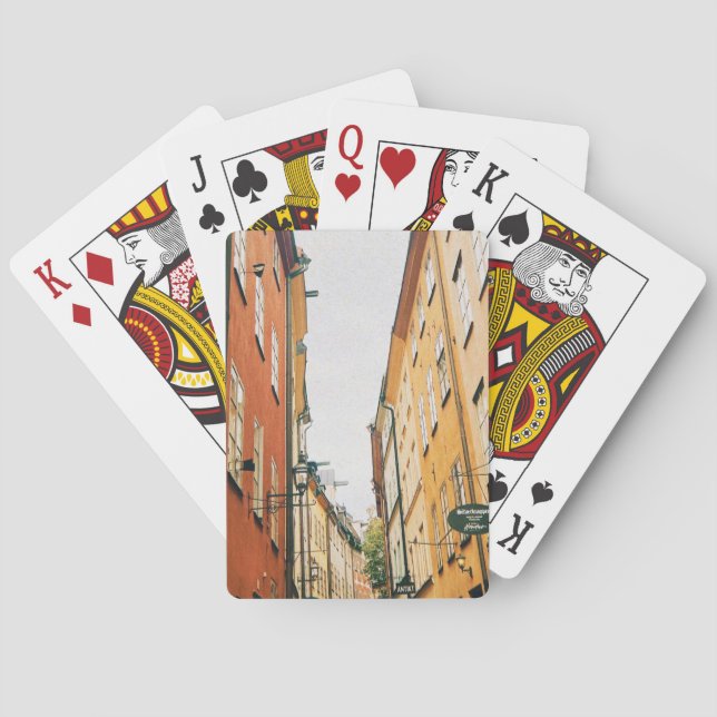 Historic Gamla Stan, Old Town of Stockholm Playing Cards (Back)