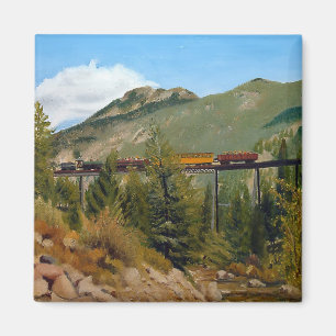 Historic Georgetown Colorado Steam Engine Train Magnet