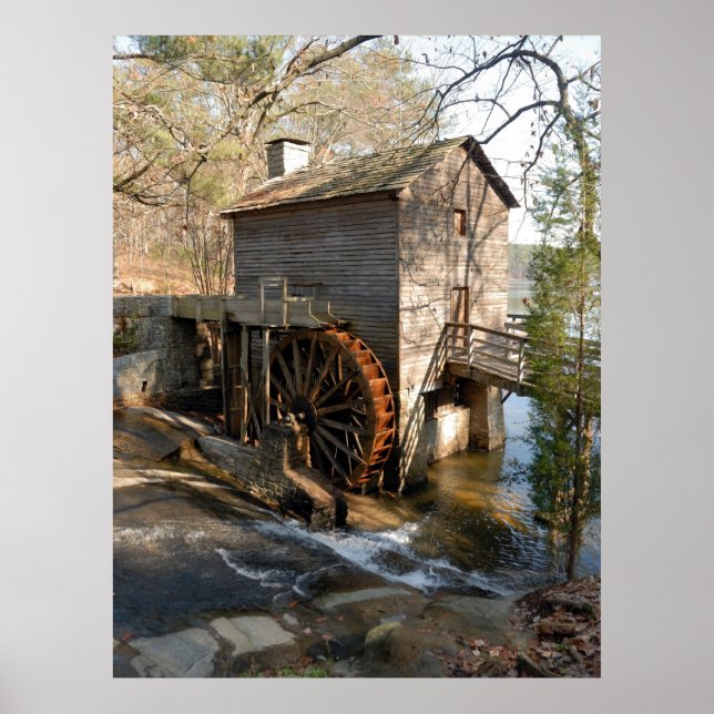 Historic Grist Mill Poster (Front)