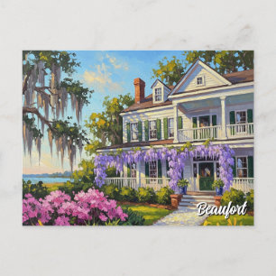 Historic House in Beaufort North Carolina Postcard