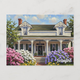 Historic House in Beaufort North Carolina Postcard