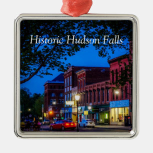Historic Hudson Falls Metal Tree Decoration