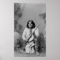 Historic Iconic Native American Indian Geronimo