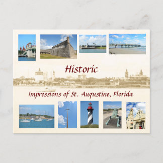 Historic Impressions of St. Augustine, Florida Postcard