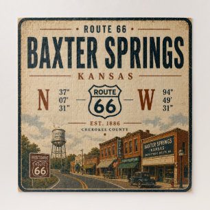 Historic Kansas Route 66 Heritage Jigsaw Puzzle