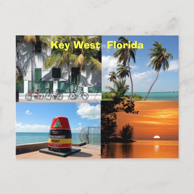 historic key west florida usa postcard (Front)