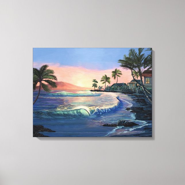 Historic Lahaina Town Canvas Print (Front)