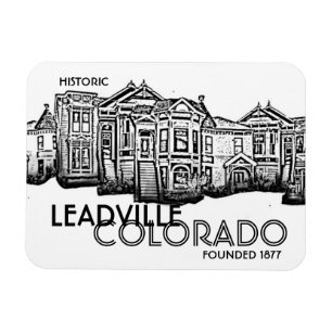 Historic Leadville Colorado old town magnet
