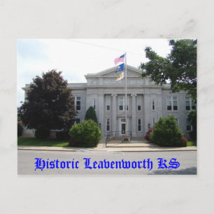 Historic Leavenworth KS - City Hall Postcard