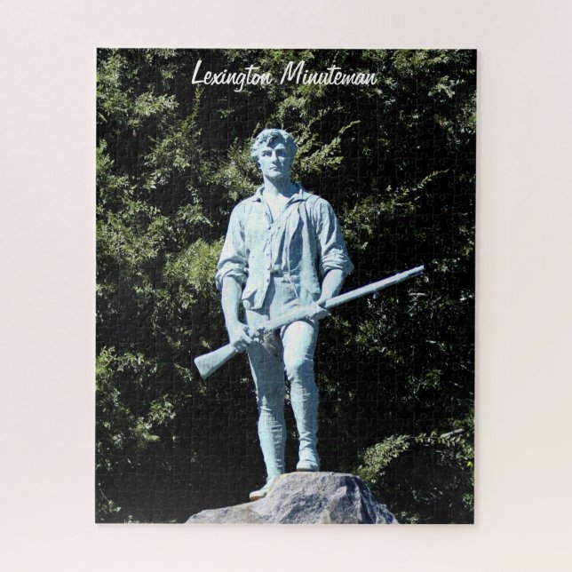 Historic Lexington Minuteman Statue Jigsaw Puzzle (Vertical)