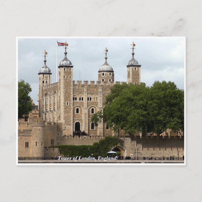 Historic London Tower, England Postcard (Front)