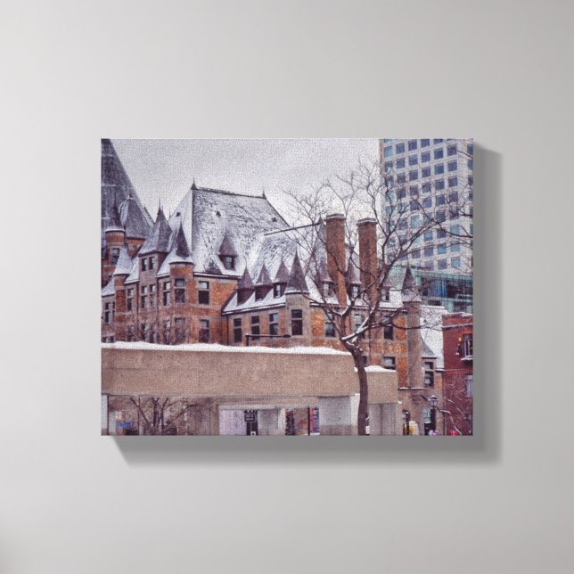 Historic Montreal Fine Art Canvas Print (Front)