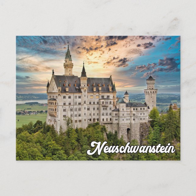 Historic Neuschwanstein Castle, Germany Postcard (Front)