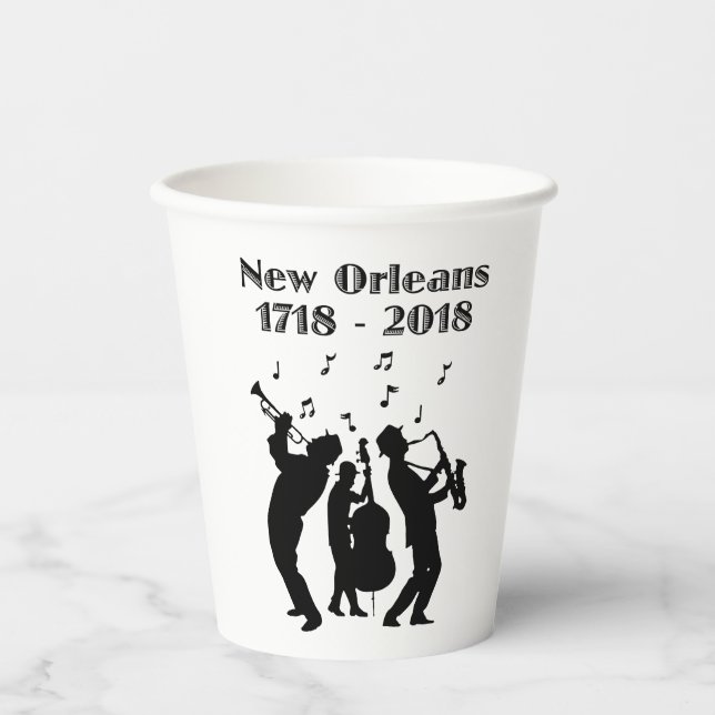 Historic New Orleans Tricentennial Paper Cups (Front)