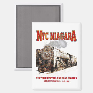 Historic NYC Niagara Train Steam Locomotive Magnet