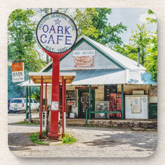 Historic Oark General Store Coaster Set (Front)