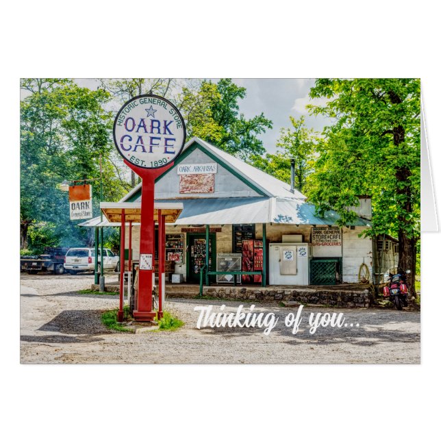 Historic Oark General Store Thinking Of U Card (Front Horizontal)