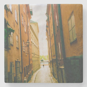 Historic old town, Gamla Stan, Stockholm, Sweden Stone Coaster