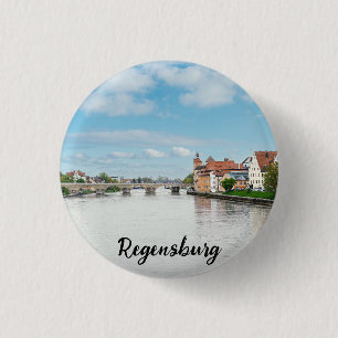Historic old town of Regensburg, Germany 3 Cm Round Badge