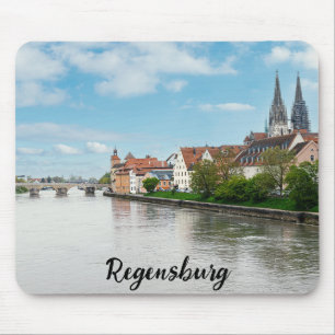 Historic old town of Regensburg, Germany Mouse Pad