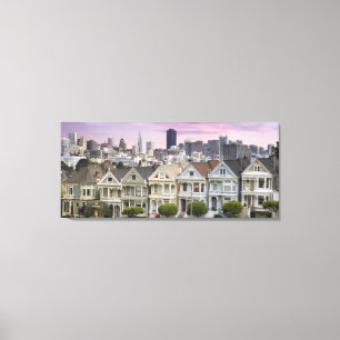 Historic Painted Ladies in San Francisco Canvas Print